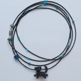 Handmade Black Cat Long Necklace for CatLovers丨Verhalo丨Custom Jewelry