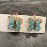 Handmade Butterfly Stud Earrings for Women - Verhalo Jewelry