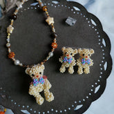 White Bear Custom Jewelry Set丨Verhalo丨Handmade Jewelry