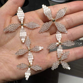 Handmade Flower Clip on Earrings - Verhalo Jewelry