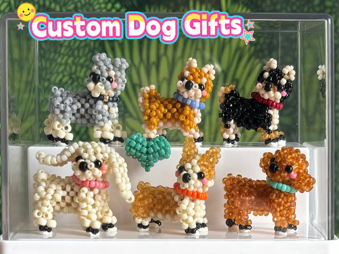 Custom Dog Gifts: Celebrate Your Ferry Friend with Beaded Art- verhalo custom jewelry