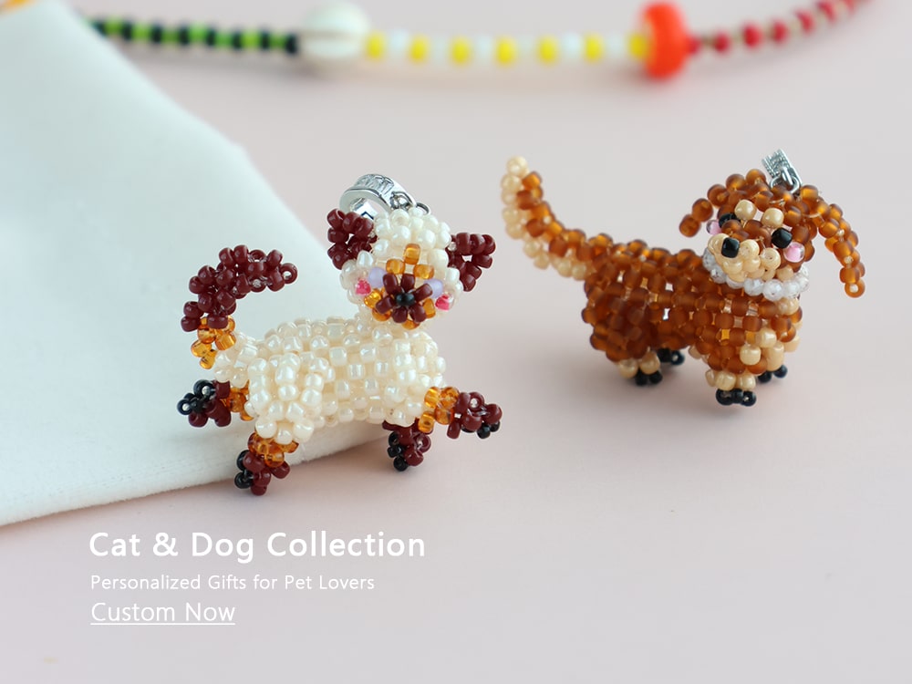 Beaded Custom Jewelry for Pet Lovers - Verhalo Handmade