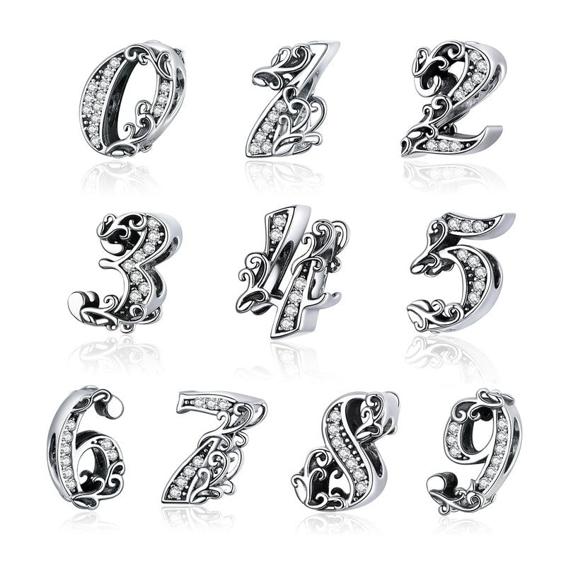 Date & Number Charm | Sterling Silver | Verhalo Jewelry