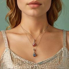Rose & Heart Urn Memorial Charm Necklace| Sterling Silver | Verhalo Jewelry