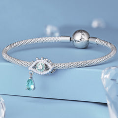 Evil Eye Charm Bracelet | Sterling Silver | Verhalo Jewelry