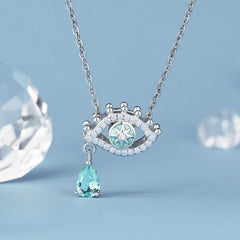 Evil Eye Charm Necklace | Sterling Silver | Verhalo Jewelry