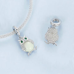 Glow-in-the-dark Owl Dangle Charm