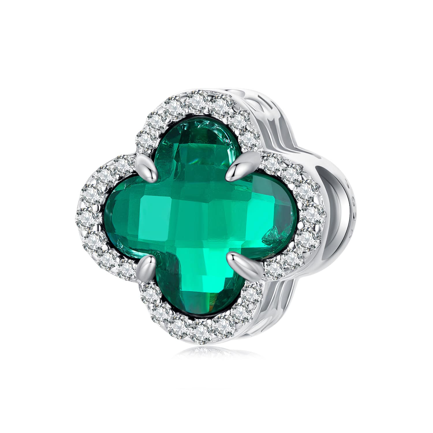 Four Leaf Clover Charm | Sterling Silver | Verhalo Jewelry