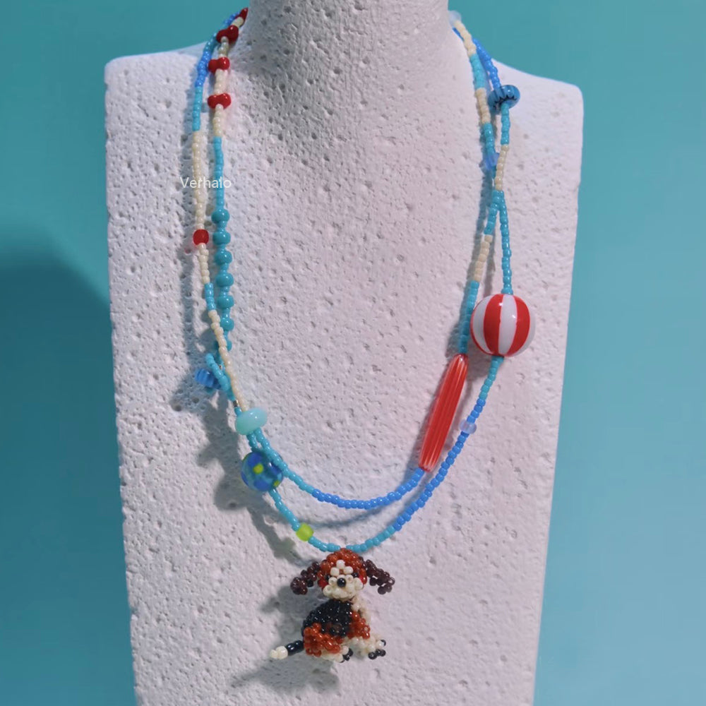 Handmade Beagle Dog Necklace for Dog Lover丨Verhalo丨Custom Jewelry