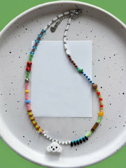 Handmade Festive Dog Necklace for doglovers丨Verhalo Custom Jewelry