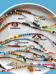 Handmade Festive Dog Necklace for doglovers丨Verhalo Custom Jewelry