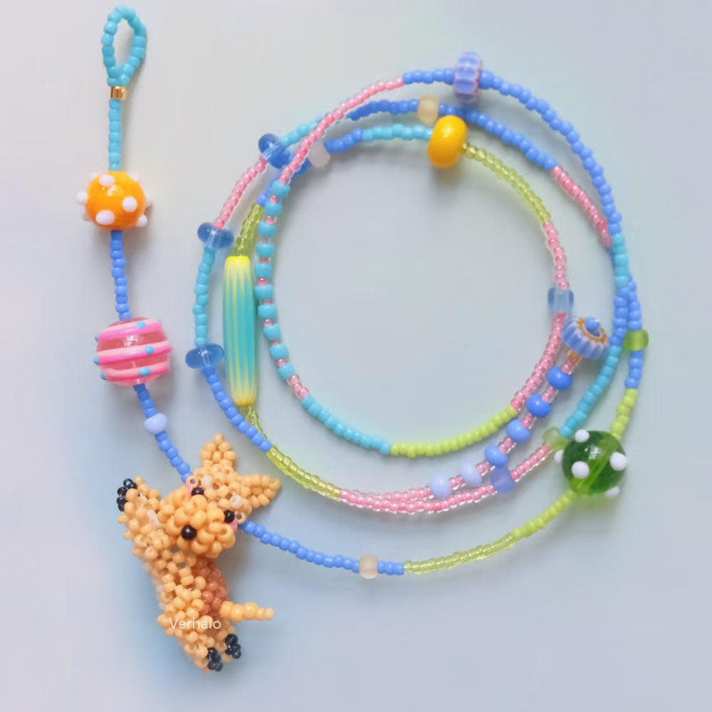 Handmade Happy Dog Necklace for Dog Lover丨Verhalo丨Custom Jewelry