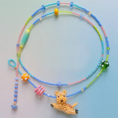 Handmade Happy Dog Necklace for Dog Lover丨Verhalo丨Custom Jewelry
