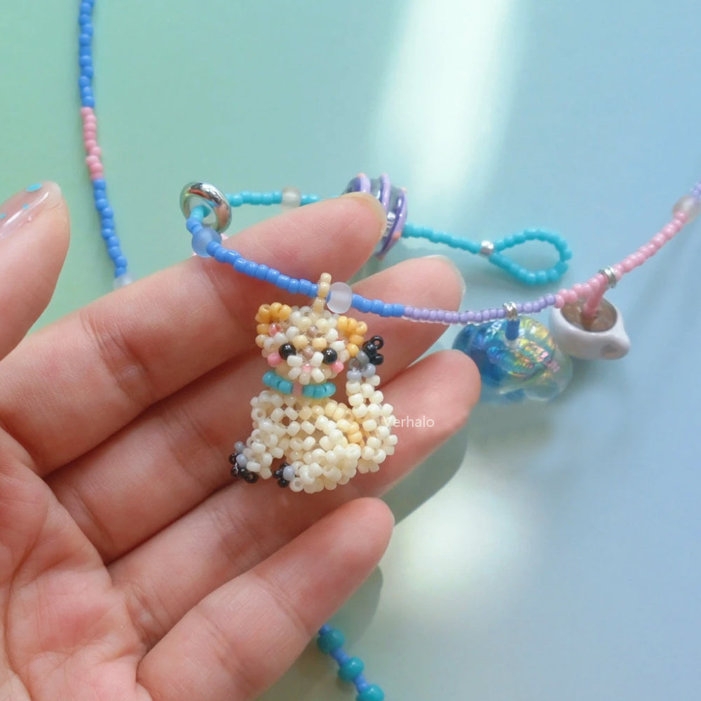 Handmade British Short Hair Cat Necklace for Cat Lovers丨Verhalo丨Custom Jewelry