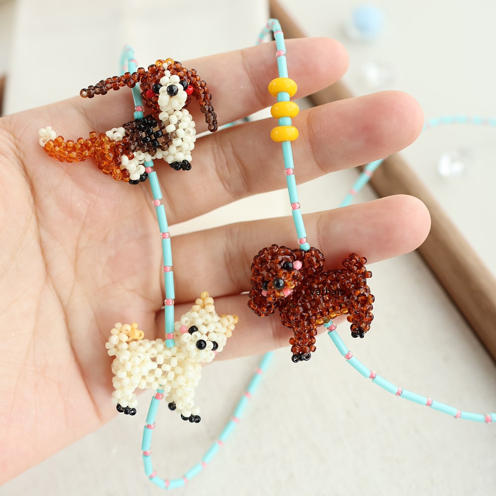 Handmade Furry Friends Eyewear Chain for Pet Lovers丨Verhalo Jewelry