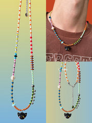 Handmade Cat Head Necklace for Cat Lovers丨Verhalo丨Custom Jewelry