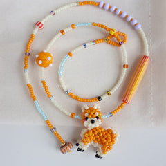 Handmade Shiba Inu Dog Necklace for Dog Lovers丨Verhalo丨Custom Jewelry
