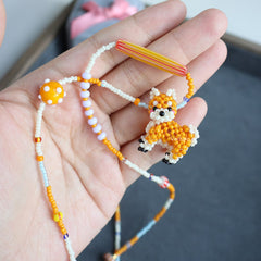 Handmade Shiba Inu Dog Necklace for Dog Lovers丨Verhalo丨Custom Jewelry