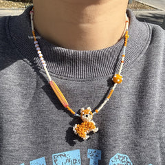 Handmade Shiba Inu Dog Necklace for Dog Lovers丨Verhalo丨Custom Jewelry