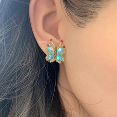 Handmade Butterfly Stud Earrings for Women - Verhalo Jewelry