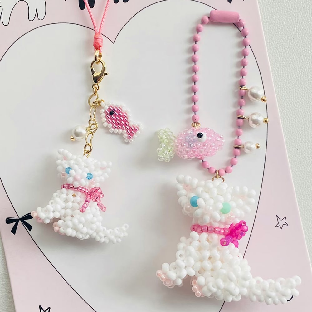 handmade custom cat charm - verhalo custom jewelry