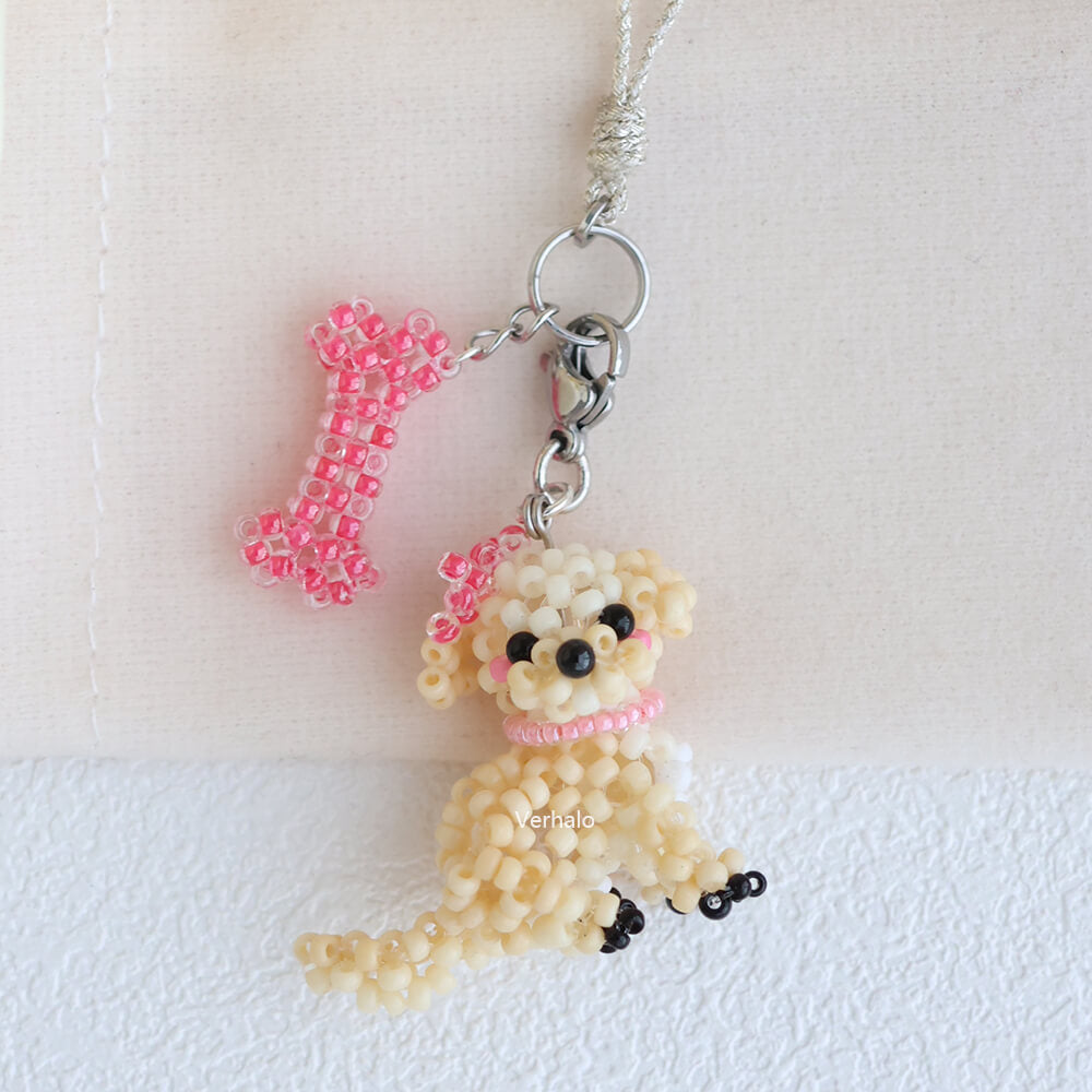 Handmade Maltese Dog Charm for Dog Lovers丨Verhalo Custom Jewelry