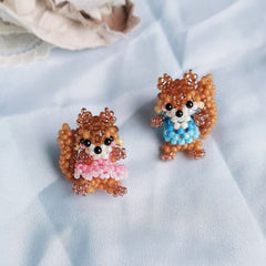 Squirrel & Shiba Necklace