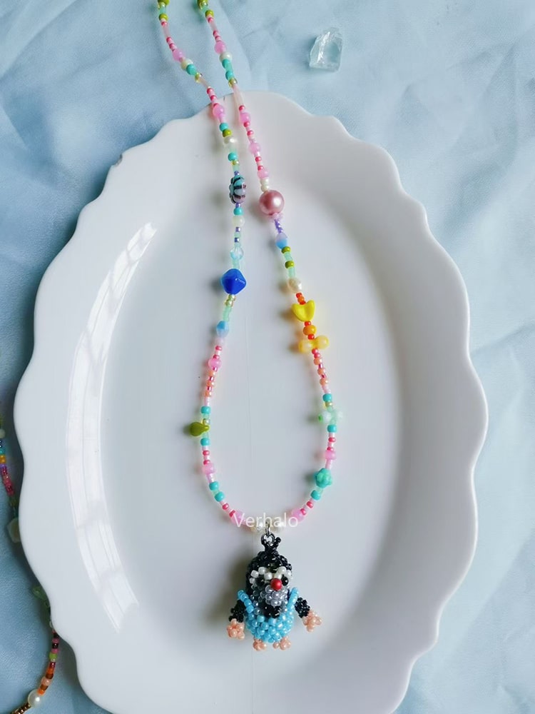 Handmade Christmas Hat Mole Necklace丨Verhalo丨Custom Jewelry