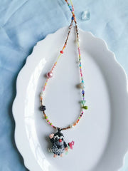 Handmade Christmas Hat Mole Necklace丨Verhalo丨Custom Jewelry