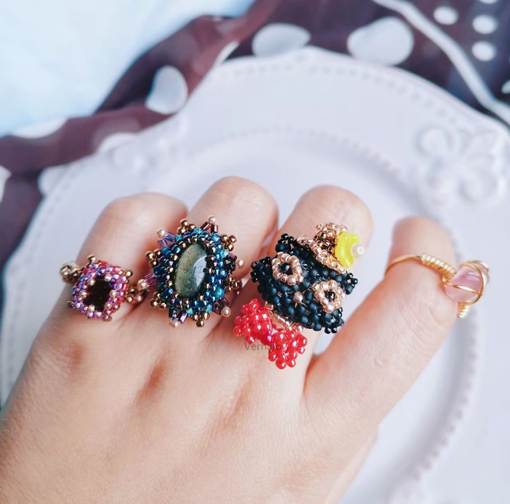 Handmade Black Cat Ring for Cat Lovers丨Verhalo Custom Jewelry