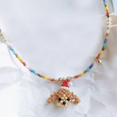 Handmade Christmas Dog Necklace丨Verhalo Custom Jewelry