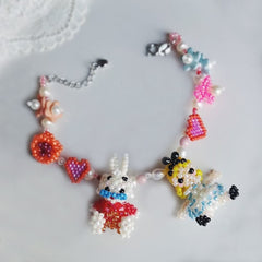 Handmade Alice in Wonderland Bracelet丨Verhalo Custom Jewelry