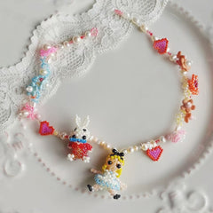 Handmade Alice in Wonderland Choker Necklace丨Verhalo Custom Jewelry