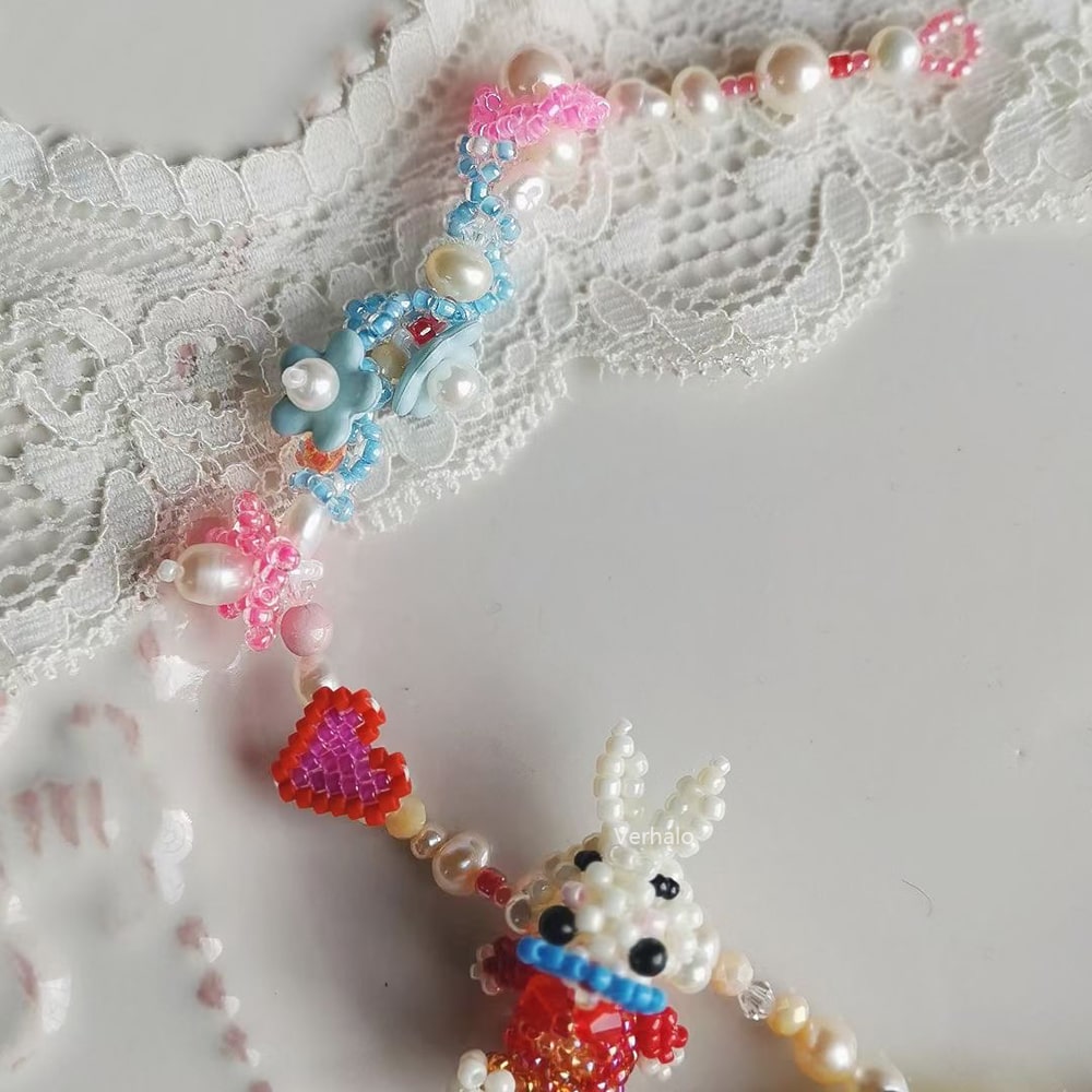 Handmade Alice in Wonderland Choker Necklace丨Verhalo Custom Jewelry