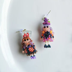 Handmade Magic Girl Stud Earrings丨Verhalo Custom Jewelry