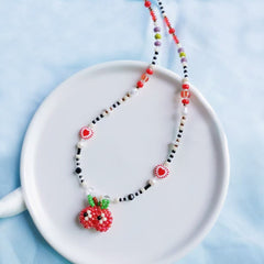 Handmade Apple Necklace for Christmas丨Verhalo Custom Jewelry