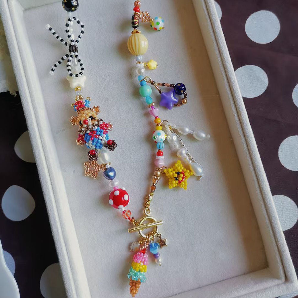Handmade Ice Cream Bear Necklace丨Verhalo Custom Jewelry