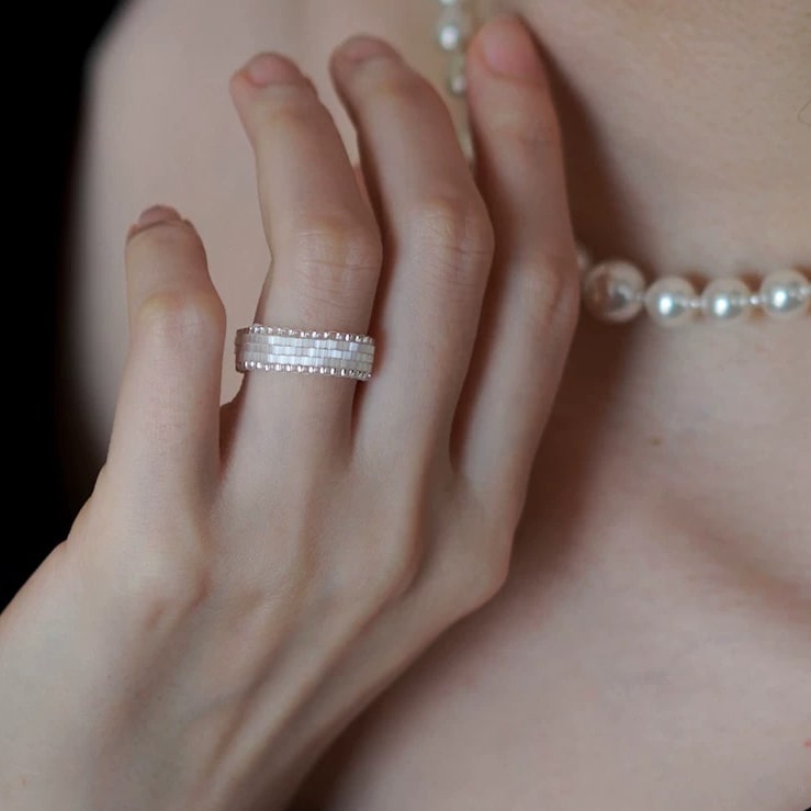 Chic Miyuki Beads Handmade Ring - Verhalo Jewelry