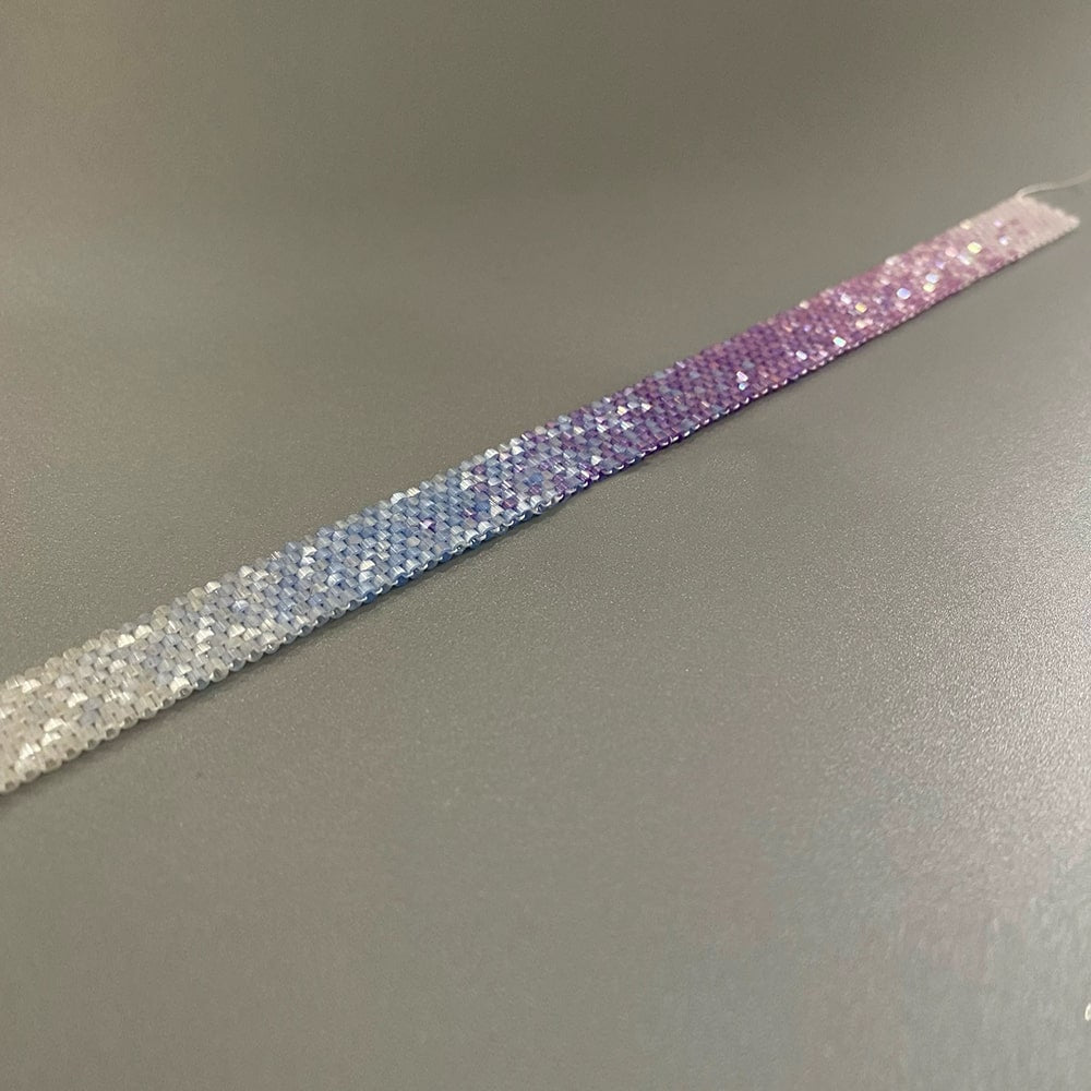 Gradient Violet Miyuki Beads Handmade Bracelet - Verhalo Jewelry