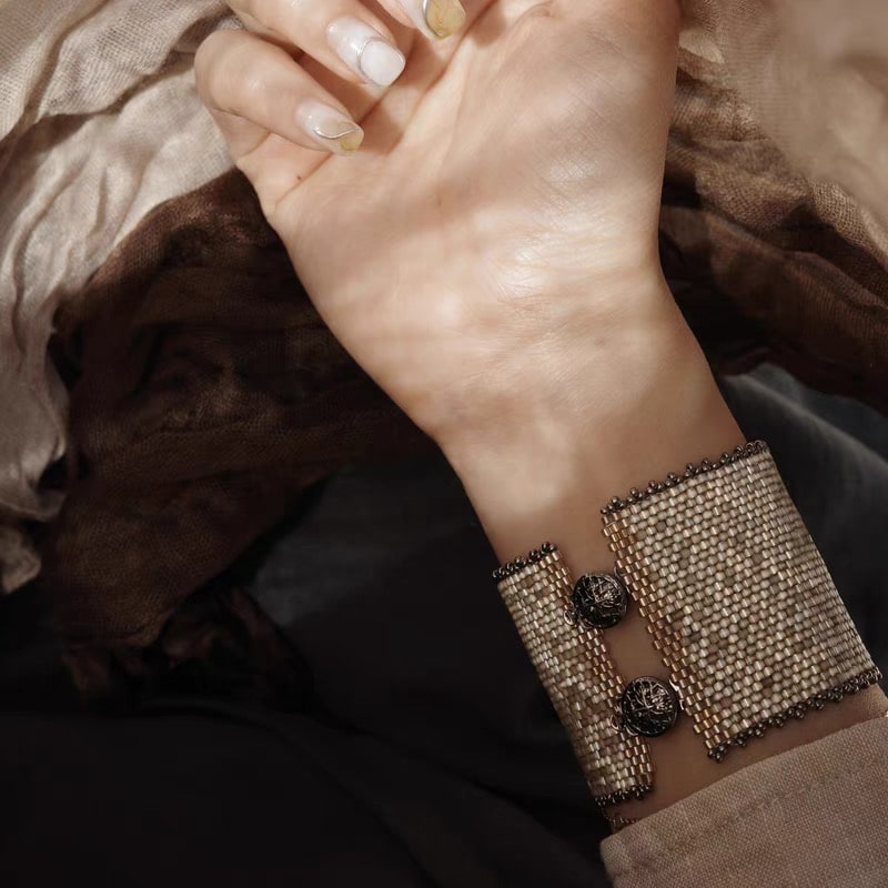 Vintage Miyuki Handmade Bracelet - Verhalo Jewelry