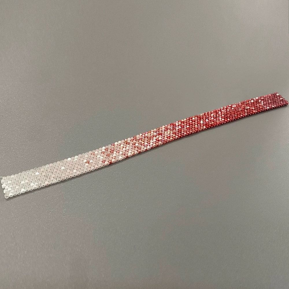 Gradient Red Miyuki Beads Handmade Bracelet - Verhalo Jewelry