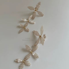 Handmade Flower Drop Earrings