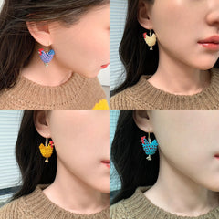 Chicken Earrings