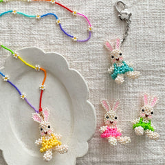 Handmade Bunny Bag Charm - Verhalo Jewelry