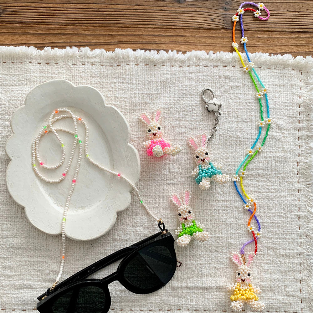 Handmade Bunny Bag Charm - Verhalo Jewelry