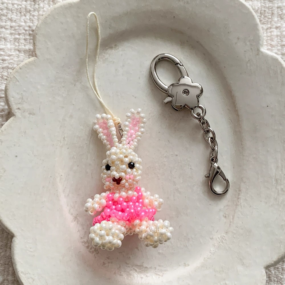 Handmade Bunny Bag Charm - Verhalo Jewelry