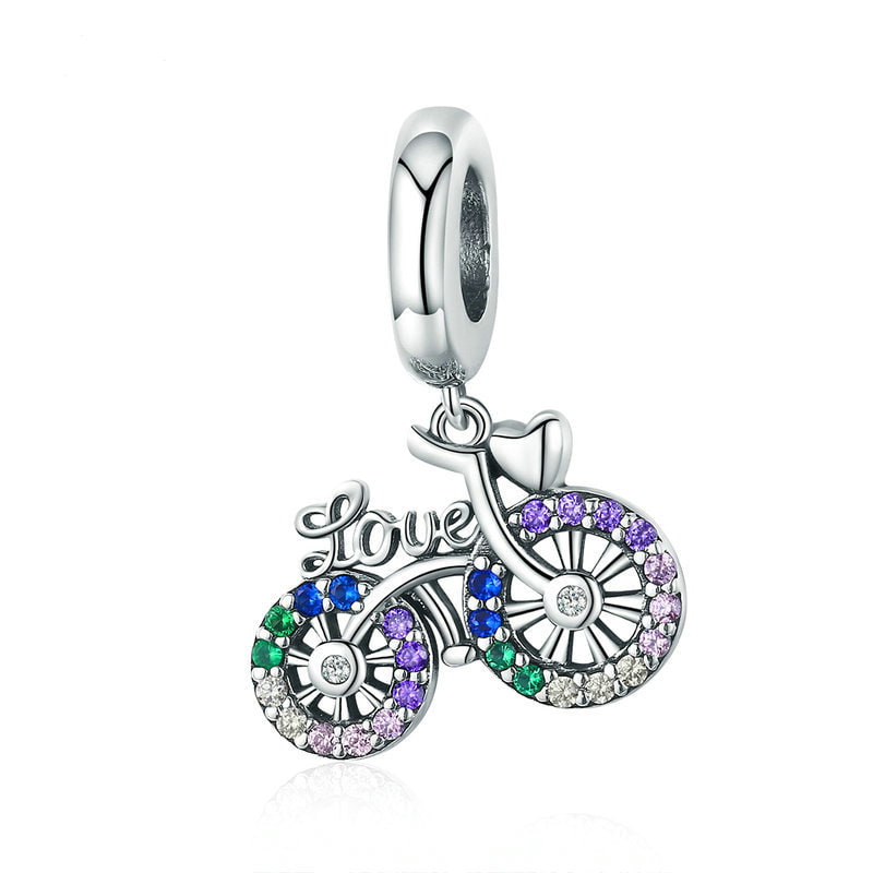 Bicycle Charm | Sterling Silver | Verhalo Jewelry