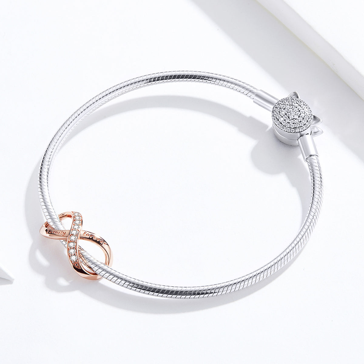 Family Forever Charm Bracelet Set | Sterling Silver | Verhalo Jewelry