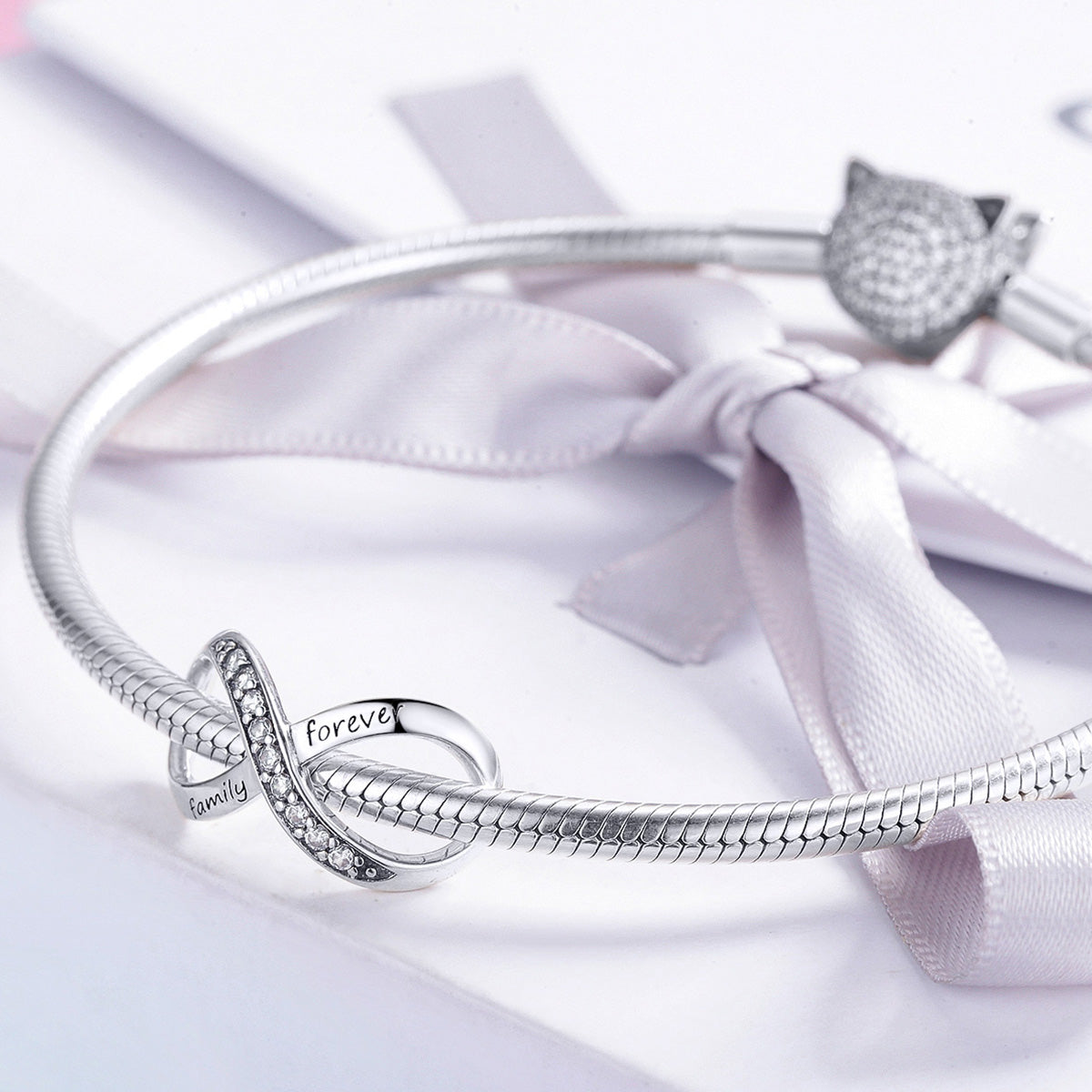 Family Forever Charm Bracelet Set | Sterling Silver | Verhalo Jewelry