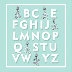 Initial Dangle Charm | Sterling Silver | Verhalo Jewelry